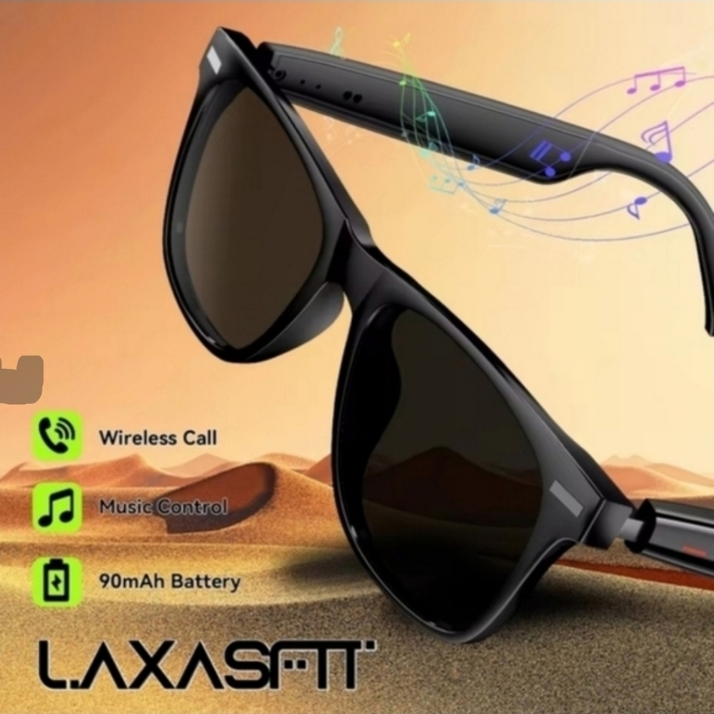 NWT Laxasfit D11 Plus Smart Audio Sunglasses Bluetooth Call Polarized - Picture 14 of 17